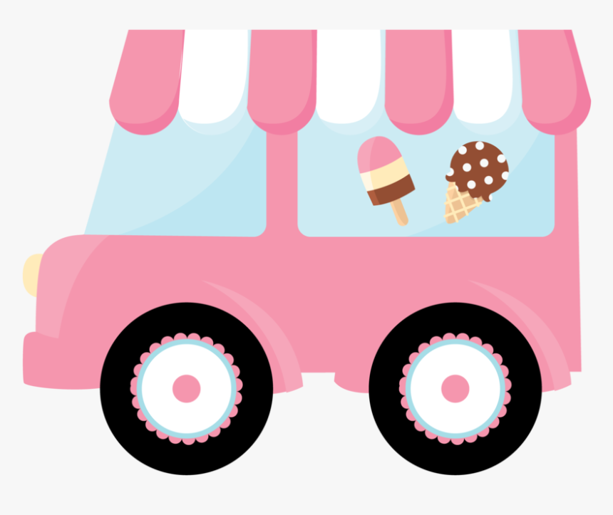 Cute Ice Cream Truck Clipart, HD Png Download, Free Download