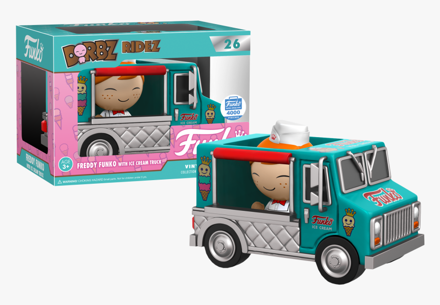 Freddy Funko In Ice Cream Truck Dorbz Ridez - Funko, HD Png Download, Free Download