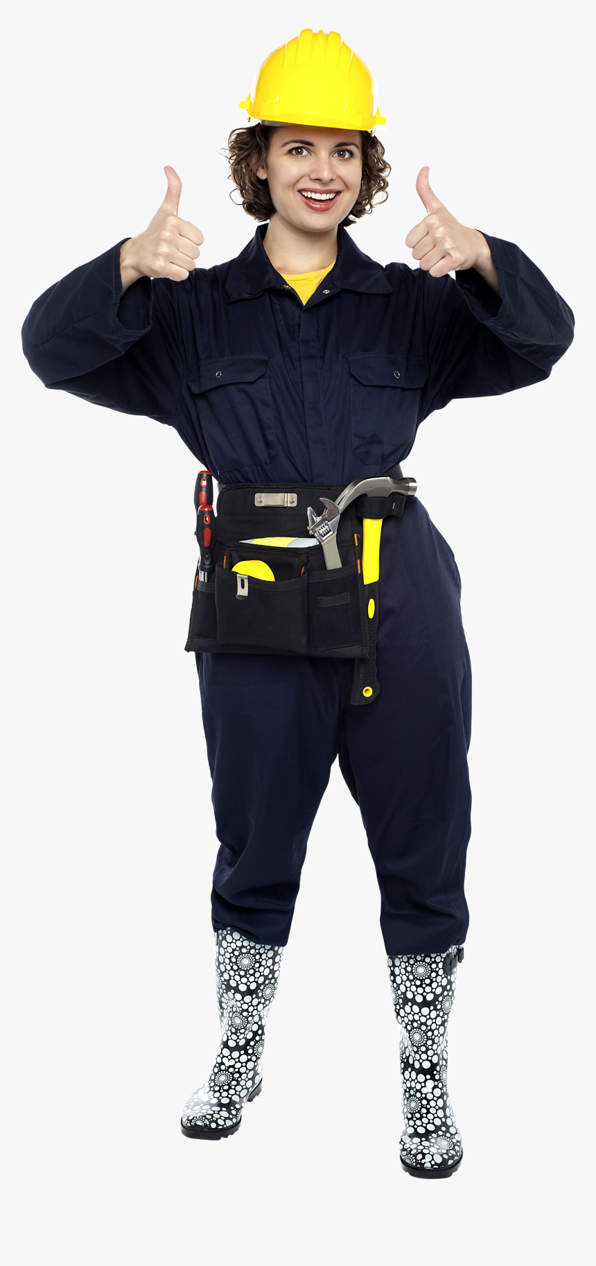 Construction Workers Png - Woman Construction Worker Png, Transparent Png, Free Download