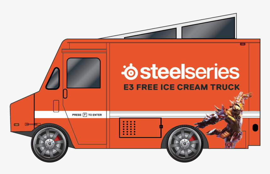 Steelseries Ice Cream Truck - Compact Van, HD Png Download, Free Download