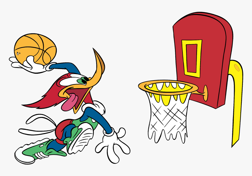 Woody Woodpecker Characters, Woody Woodpecker Cartoon - Basketball Woody Woodpecker, HD Png Download, Free Download