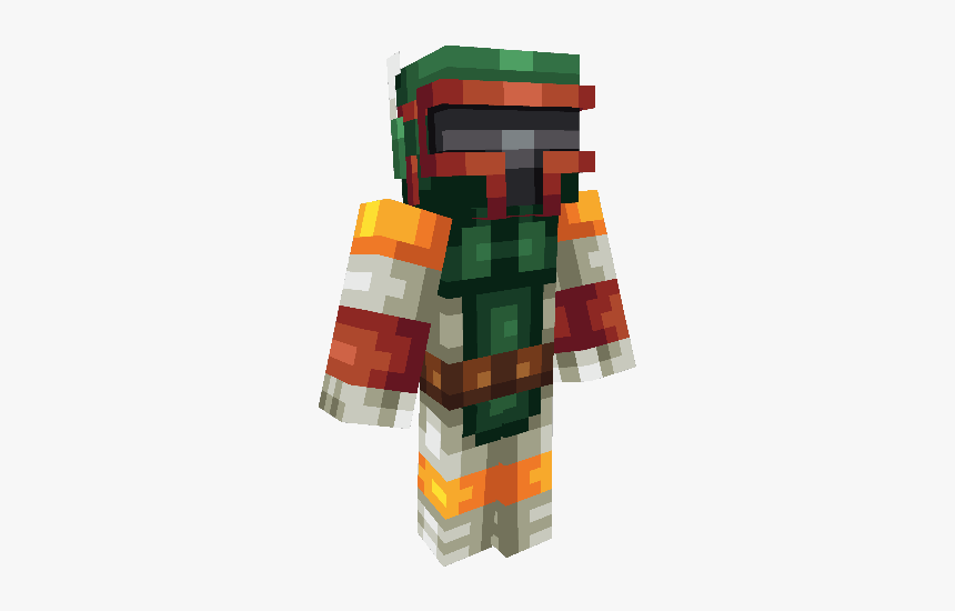 Skin Minecraft Boba Fett Png, Transparent Png, Free Download