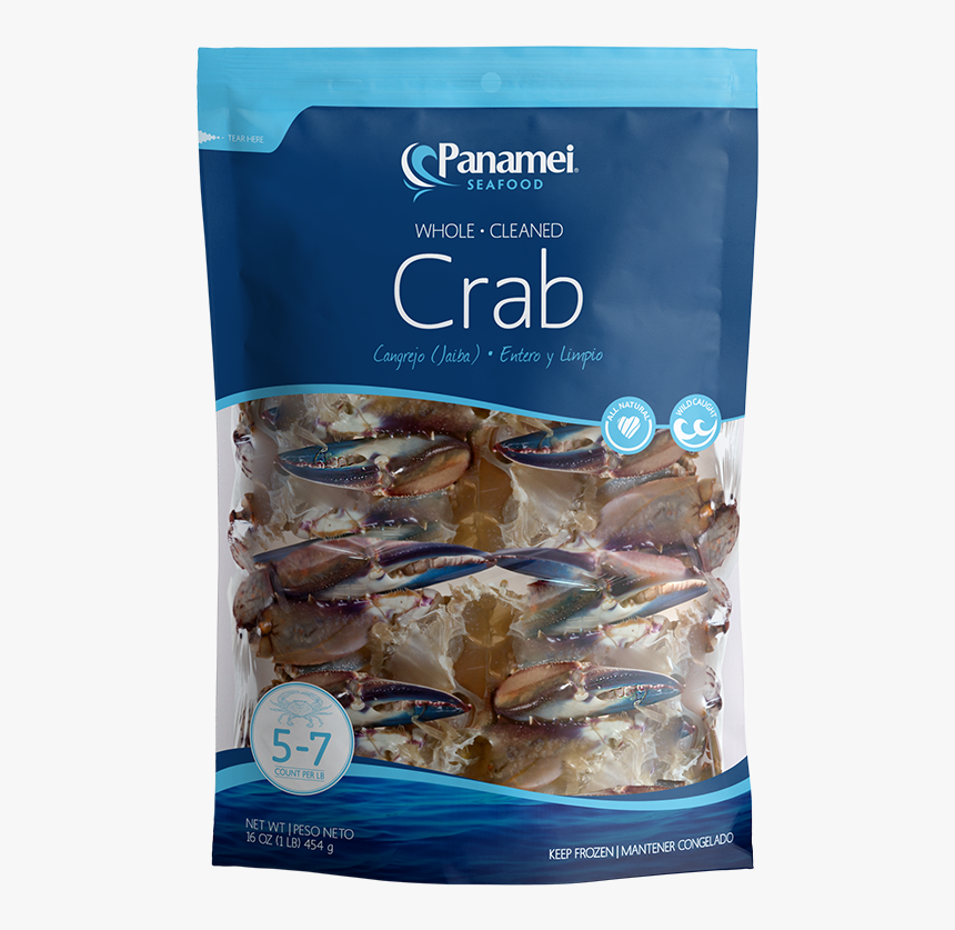 Frozen Blue Crab In Bag, HD Png Download, Free Download
