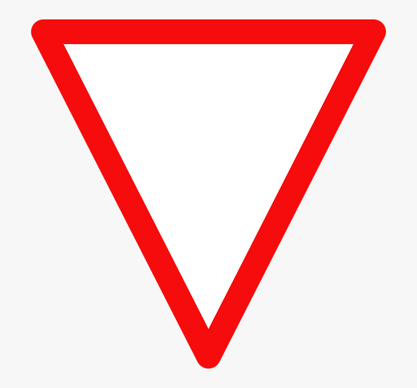 Give Way Sign, Yield Sign, Road Sign, Roadsign - Give Way Road Sign, HD Png Download, Free Download