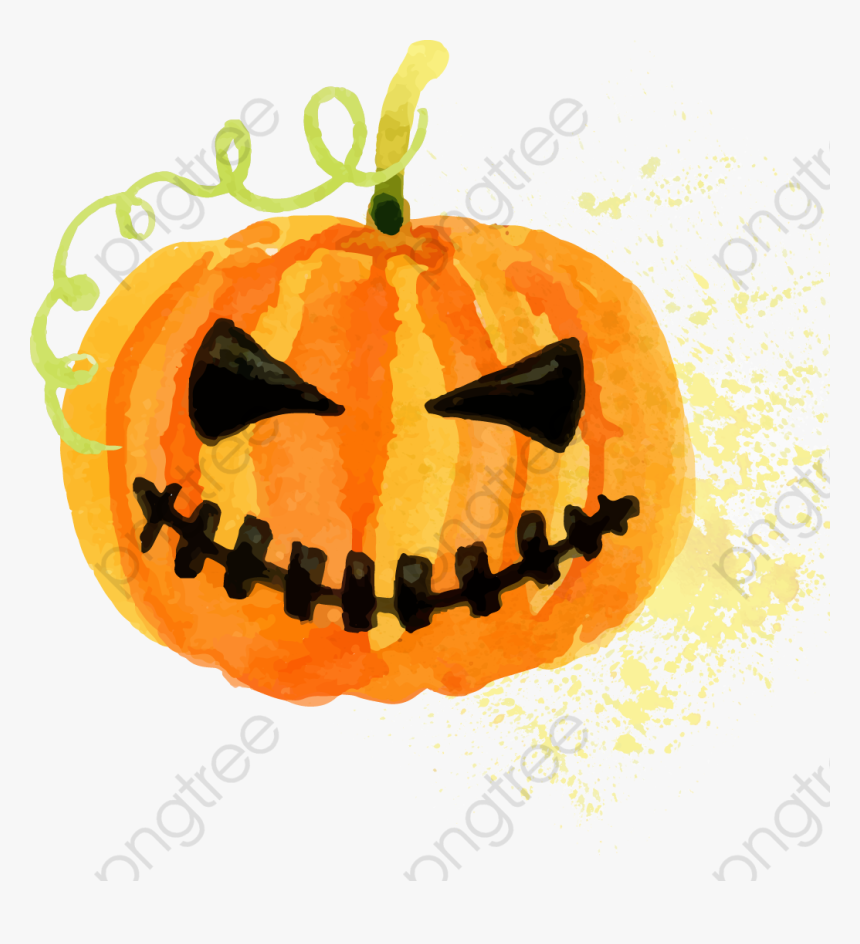 Scary Pumpkin Png, Transparent Png, Free Download