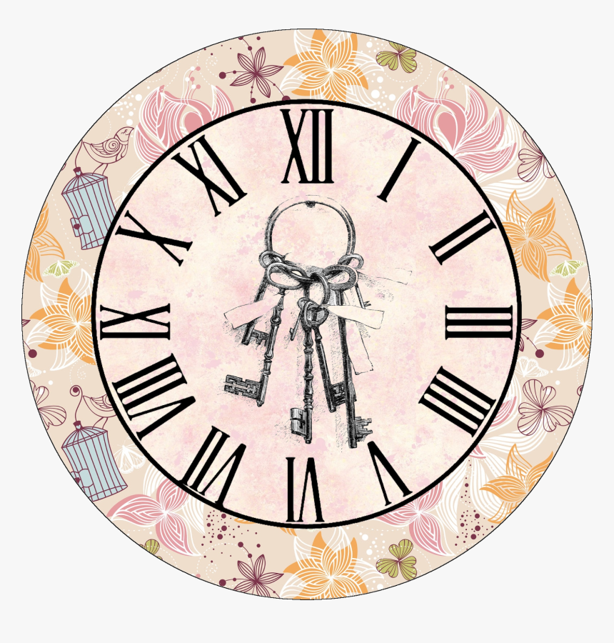 Transparent Clock Face Clipart - Vintage Printable Clock Face, HD Png Download, Free Download