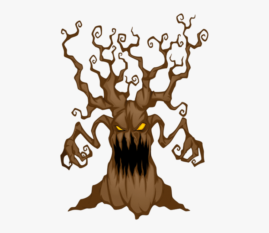 Download Halloween Scary Tree Png Images Background - Transparent Background Halloween Clip Art, Png Download, Free Download