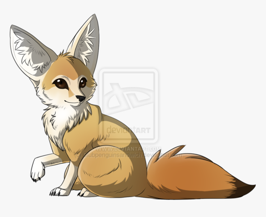 Fennec Fox By - Cartoon Fennec Fox Clipart, HD Png Download, Free Download