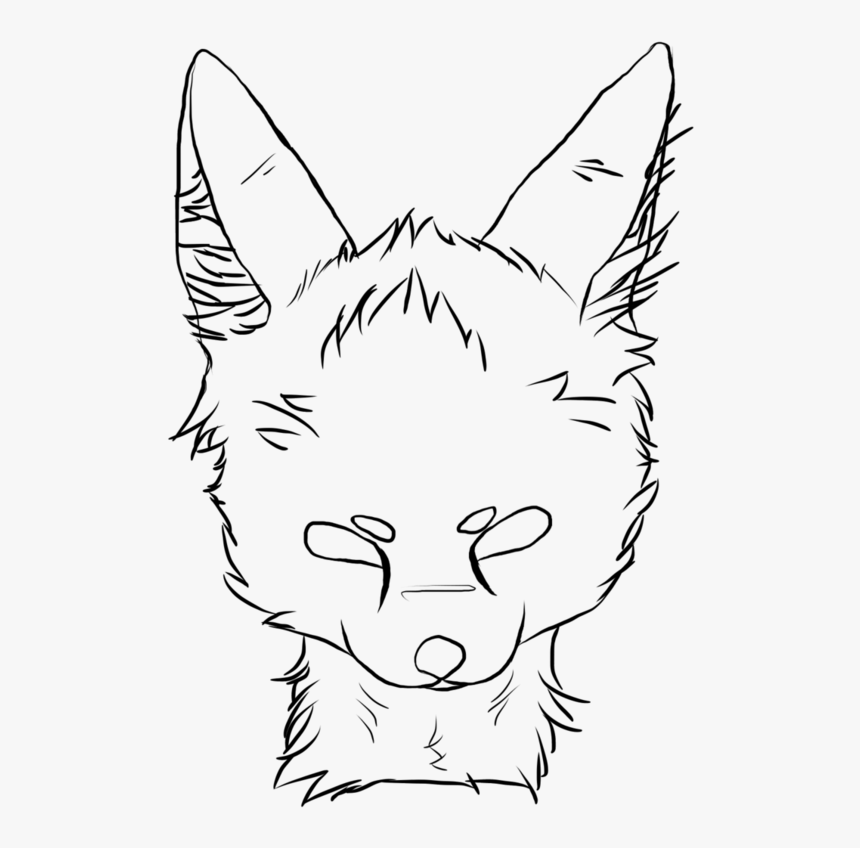 Fennec Fox Drawing At Getdrawings - Drawing Anime Fennec Fox Head, HD Png Download, Free Download