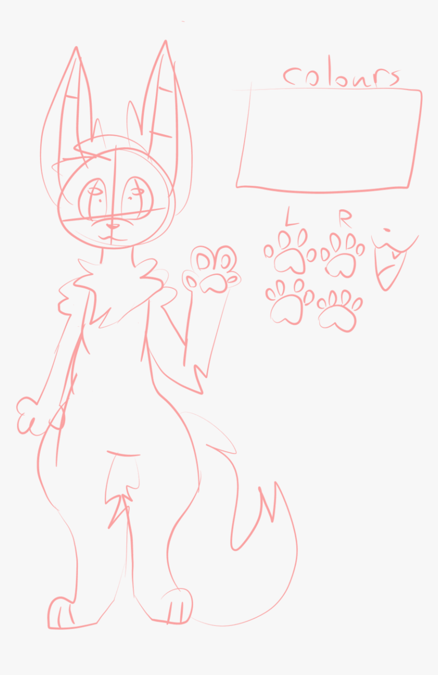 Working On Fennec Fox Base - Drawing, HD Png Download, Free Download