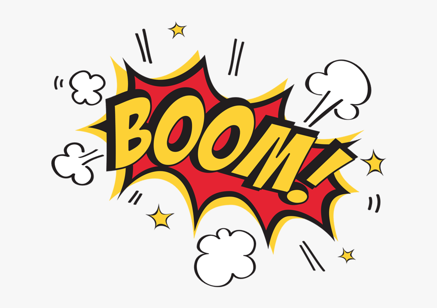 Book Clip Art Stock - Comic Book Font Boom, HD Png Download - kindpng.