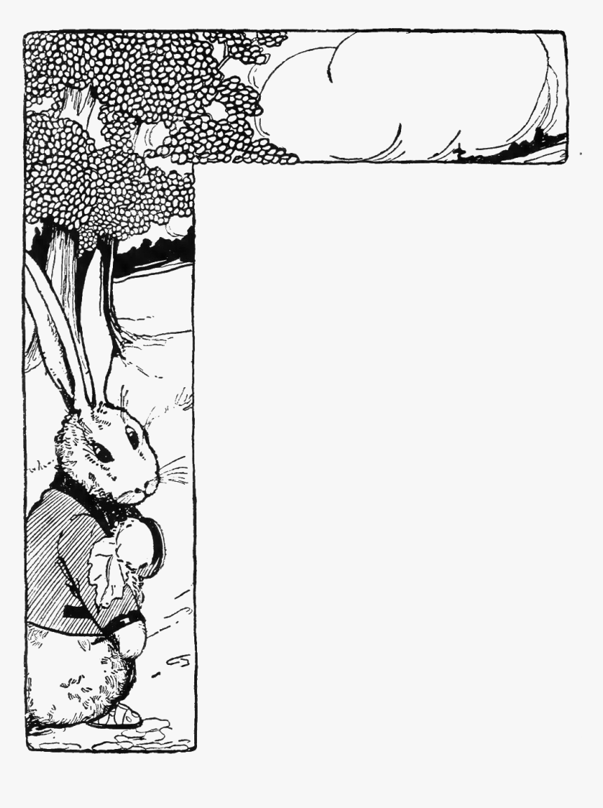 Peter Rabbit Albert Border 03 - Cartoon, HD Png Download, Free Download