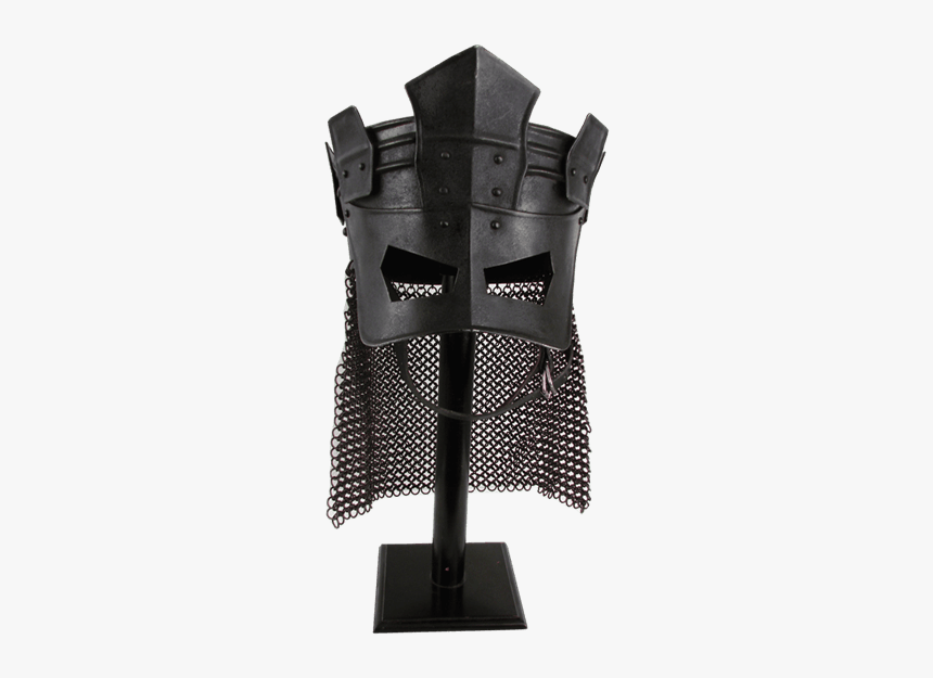 Black Chainmail Helm, HD Png Download, Free Download