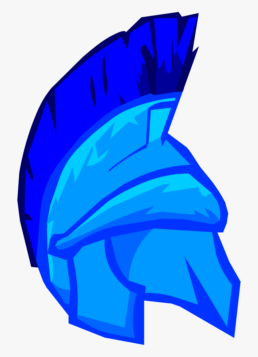 Club Penguin Wiki - Blue Roman Helmet, HD Png Download, Free Download