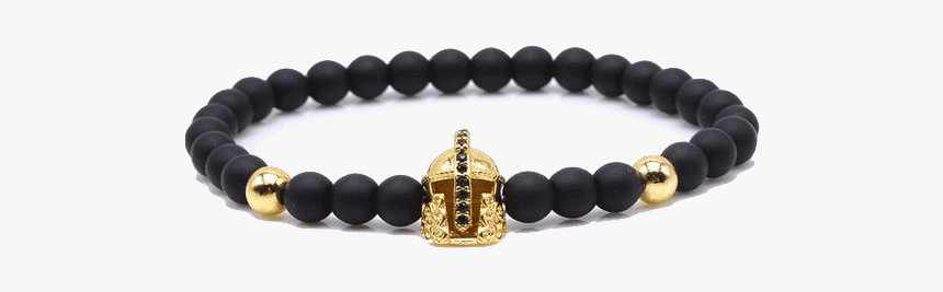 Road To Man Bracelets Roman Helmet Beaded Bracelet - Pulseras Con Corona, HD Png Download, Free Download