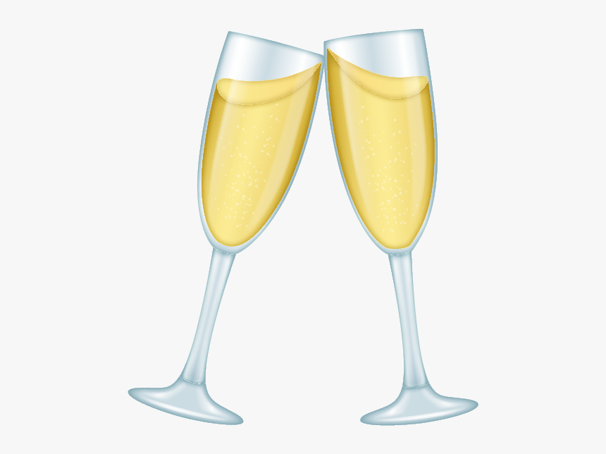 Clinking Champagne Glass Emoji, HD Png Download, Free Download