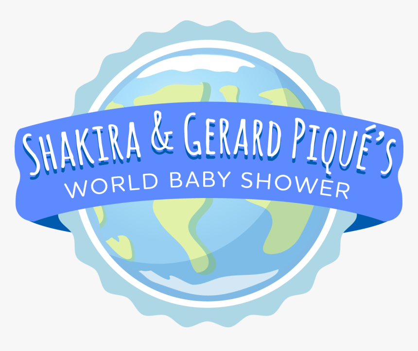 Shakira And Gerard Piqué"s Global Baby Shower With - Shakira Et Pique Word Baby Shower, HD Png Download, Free Download