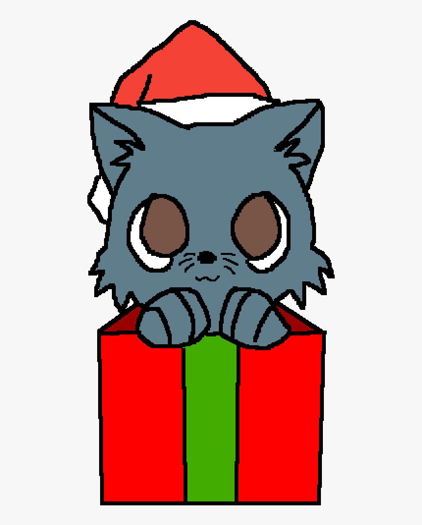 Christmas Cat Face Drawing, HD Png Download, Free Download