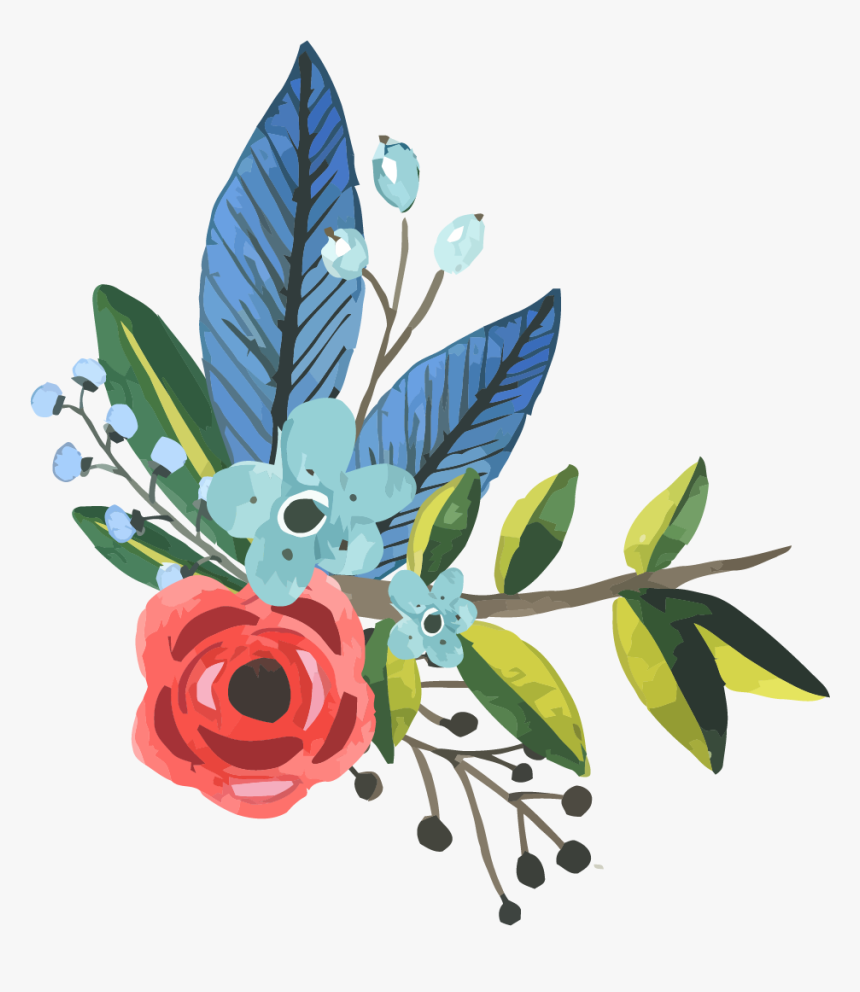 Artistic Clipart Watercolor Paint - Paint Flowers Png Clipart, Transparent Png, Free Download