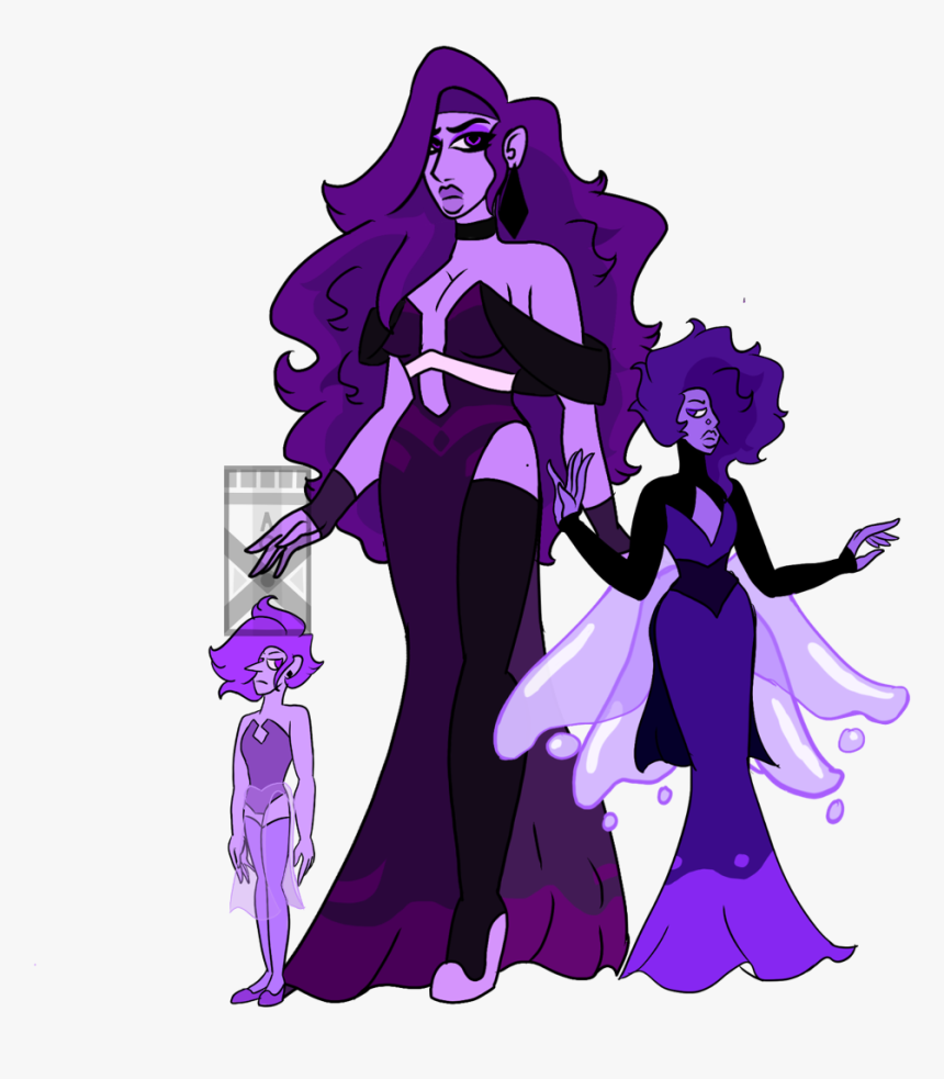 Purple Diamond And Her Lazurite And Pearl - Purple Diamond Steven Universe, HD Png Download, Free Download