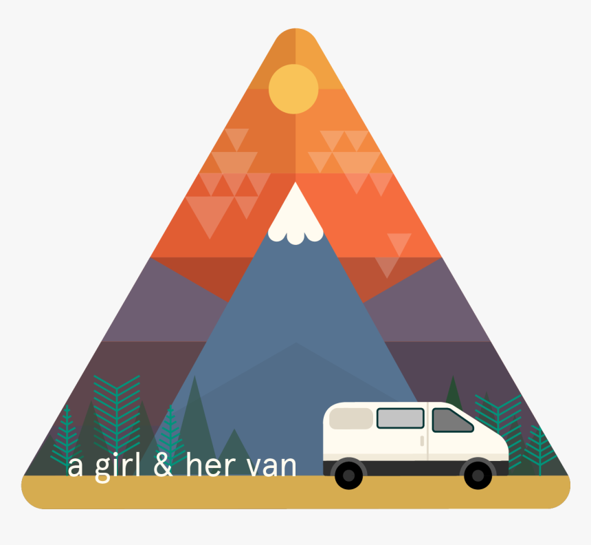 A Girl & Her Van Sticker - Van Sticker Girl, HD Png Download, Free Download