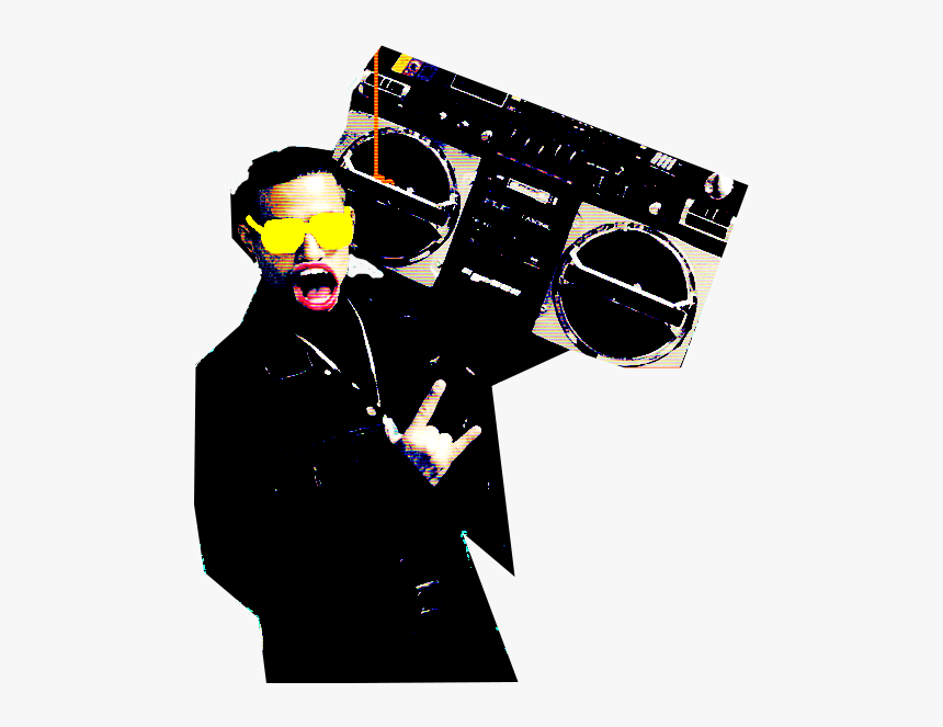 Ghetto Blaster On Shoulder, HD Png Download, Free Download