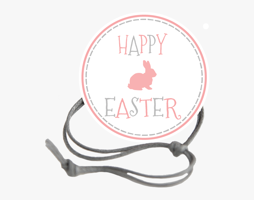 Easter Gray Dashed Border Napkin Knot Product Image - Reindeer, HD Png Download, Free Download