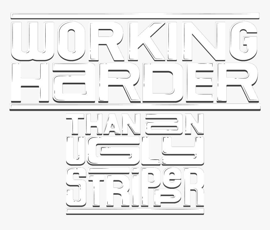 White // Hard Work Truck Decal - Poster, HD Png Download, Free Download