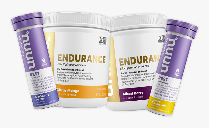 2 Canisters Of Nuun Endurance 2 Tubes Of Nuun Rest - Medicine, HD Png Download, Free Download