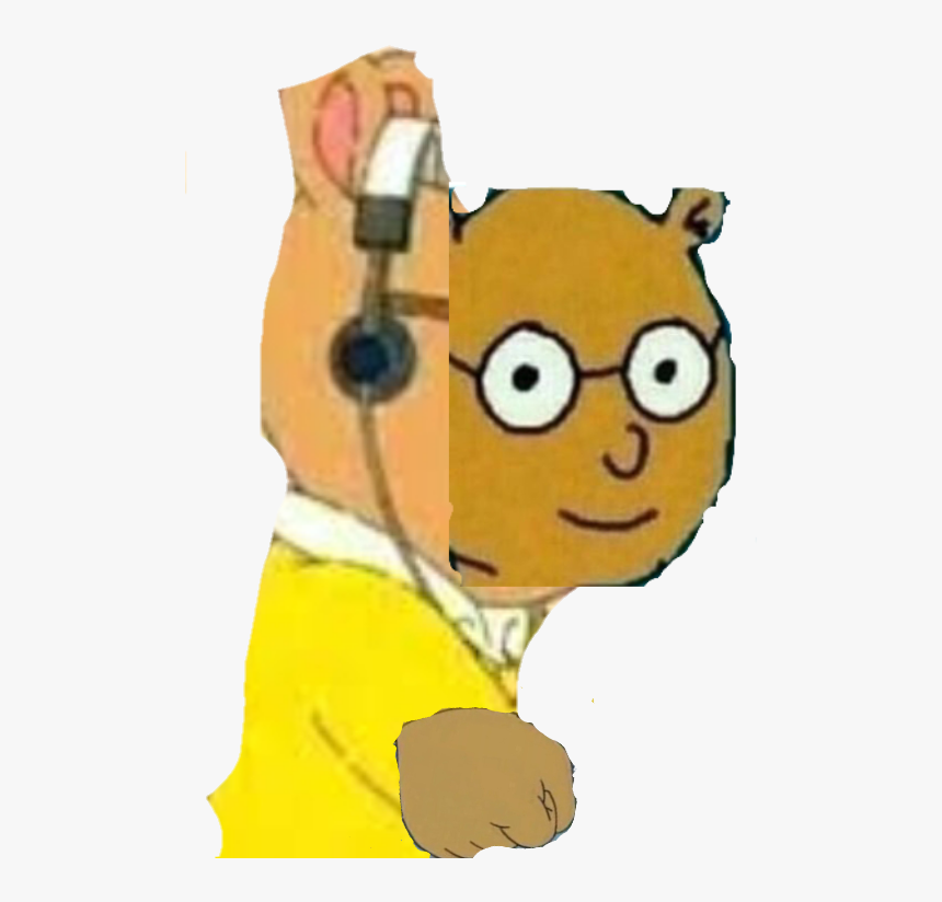 Arthur Wearing Headphones, HD Png Download, Free Download