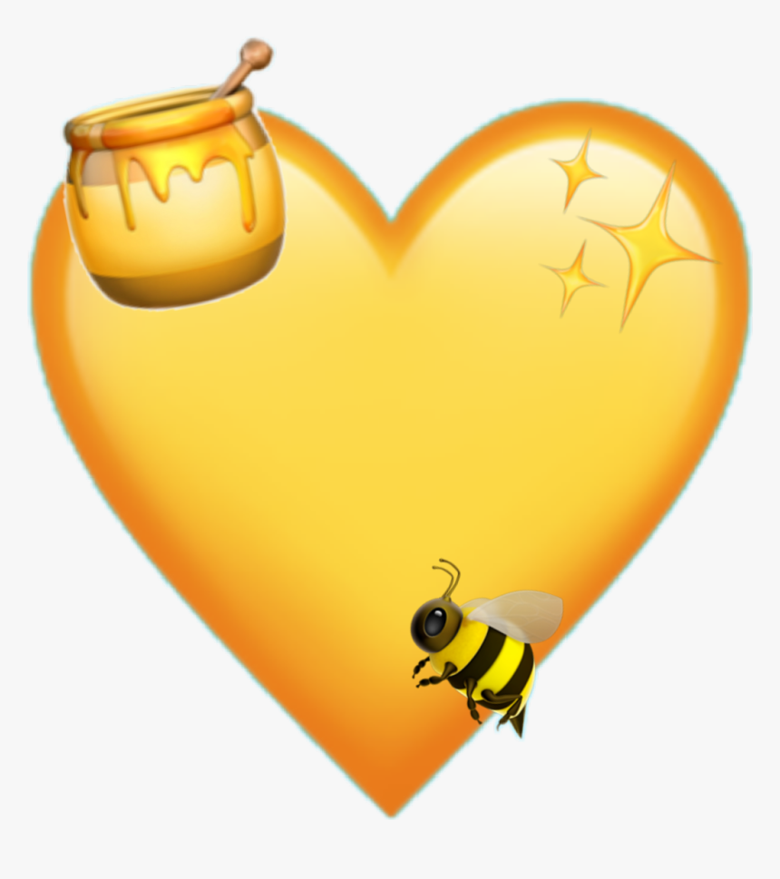 #bee #emojis #iphone #heart - Iphone Bee Emoji Png, Transparent Png, Free Download