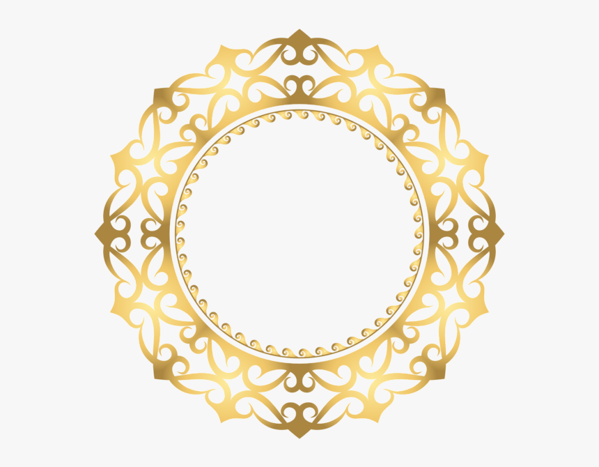 Png Clipart Circle Border Gold, Transparent Png, Free Download