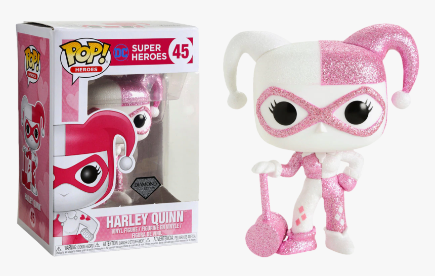 Harley Quinn Pink Diamond Glitter Us Exclusive Pop - Funko Harley Quinn Diamond, HD Png Download, Free Download
