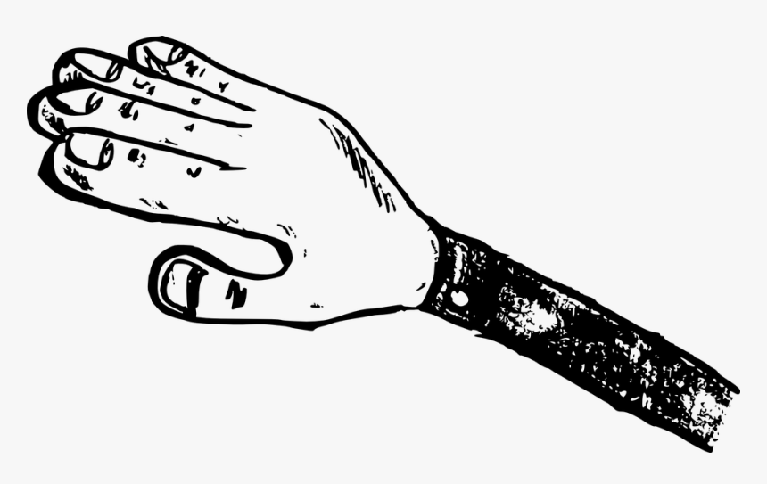 Cartoon Back Hand - Back Of Hand Drawing Cartoon, HD Png Download, Free Download