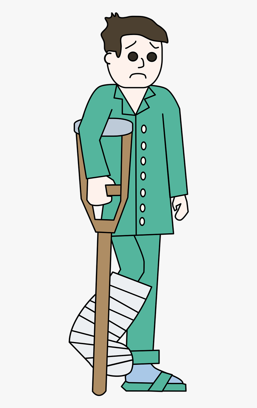 Drawbacks And Benefits To - Broken Leg Cartoon Png, Transparent Png, Free Download