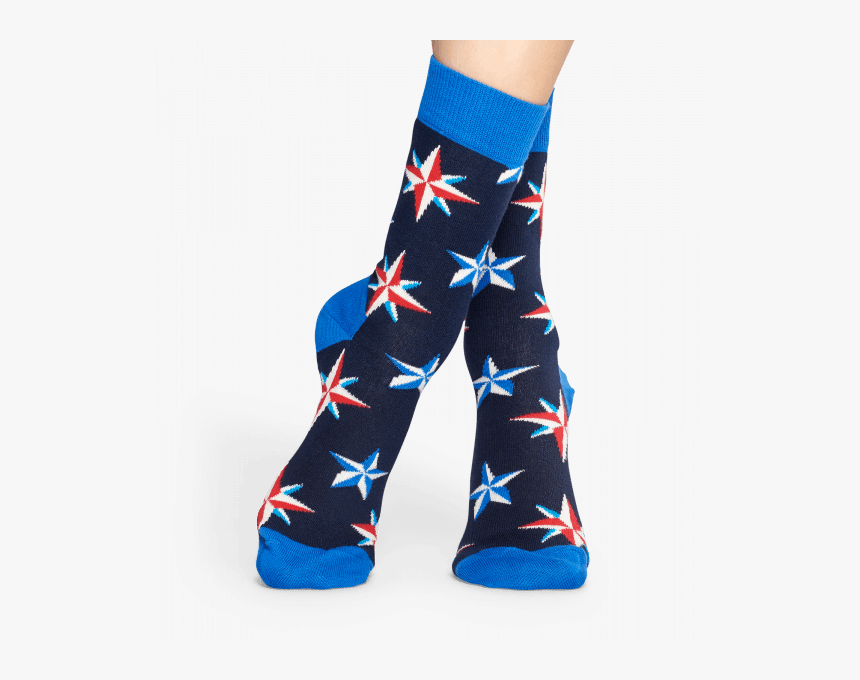 Happy Socks Nautical Star Socks - Tights, HD Png Download, Free Download