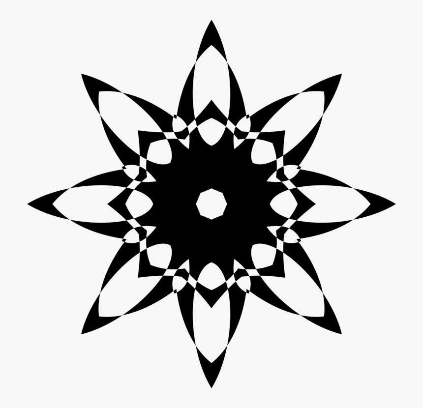 Symmetry,monochrome Photography,petal - Photography, HD Png Download, Free Download