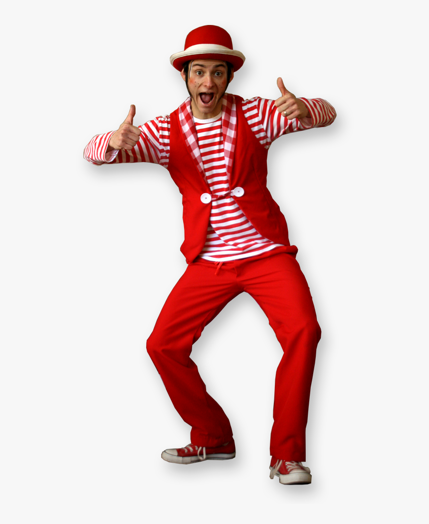 Classic Red, Multi Skilled Clown Entertainer The Joker - Modern Clown Costume, HD Png Download, Free Download