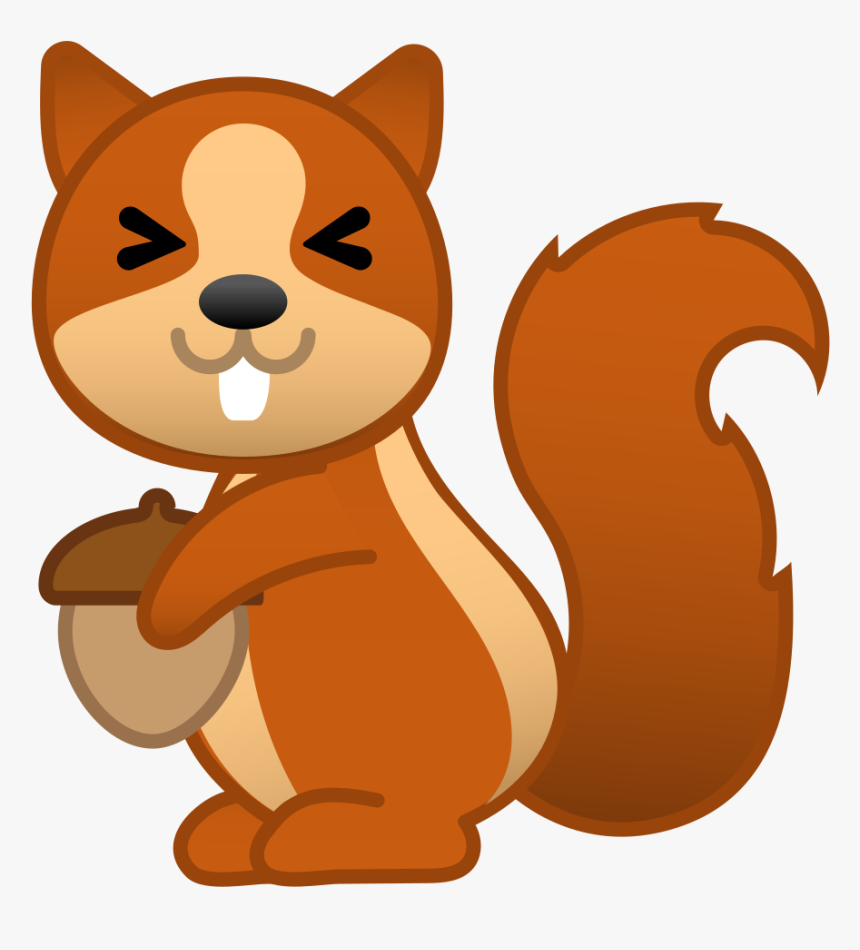 Squirrel Emoji Android - Chipmunk Icon, HD Png Download, Free Download