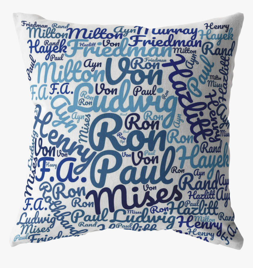 Libertarian Thinker Pillow , Png Download - Cushion, Transparent Png, Free Download