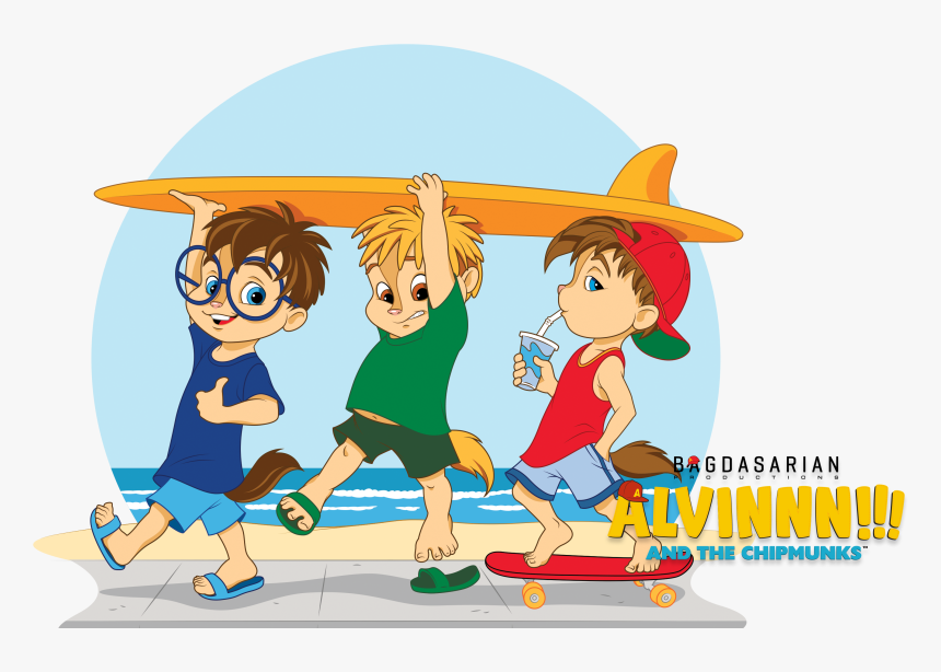 Alvin And The Chipmunks Beach, HD Png Download - kindpng.