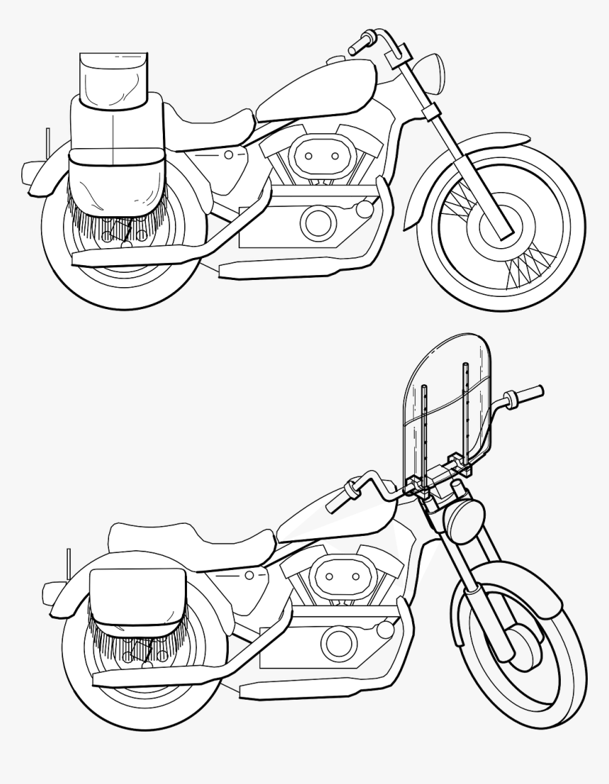 Motorcycle Windshield - Motorbikes, HD Png Download, Free Download