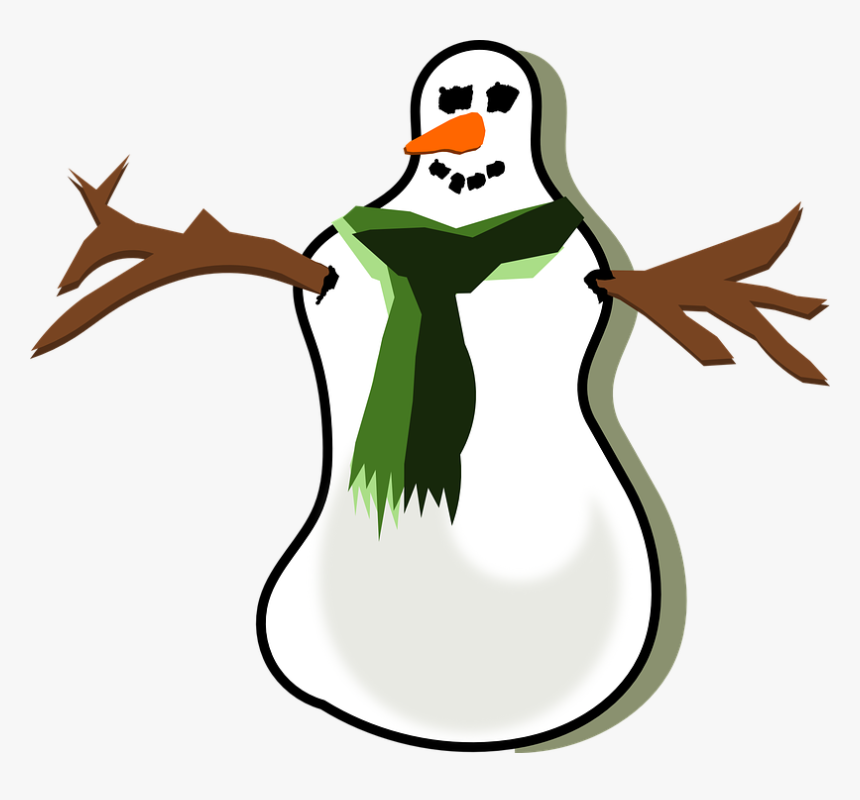 Snowman, Xmas, Winter, Christmas, Snow, Scarf - Muñeco De Nieve Sin Fondo, HD Png Download, Free Download