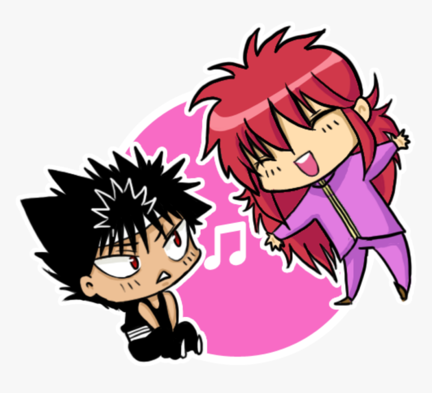 Kurama Hiei Yu Yu Hakusho Yuyuhakusho Anime Chibi Cute - Yu Yu Hakusho Comic Fanart, HD Png Download, Free Download