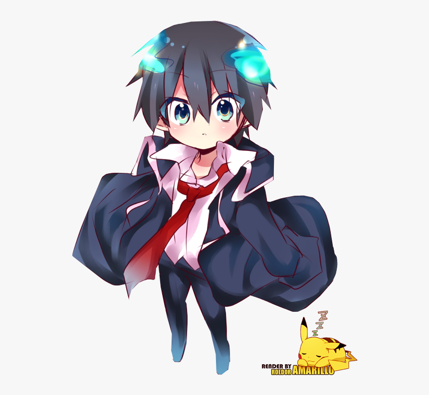 Anime, Chibi, And Rin Image - Blue Exorcist Rin Chibi, HD Png Download, Free Download