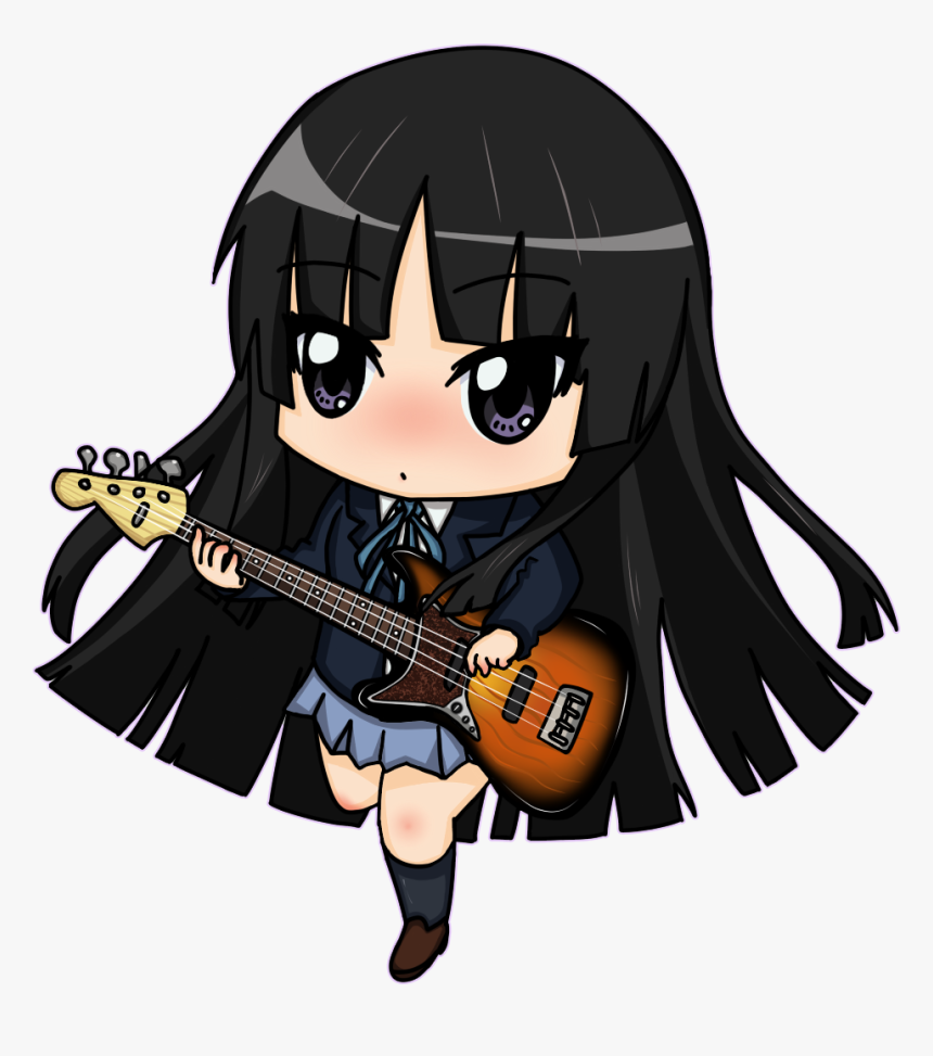 Girl With Guitar Chibi, HD Png Download, Free Download