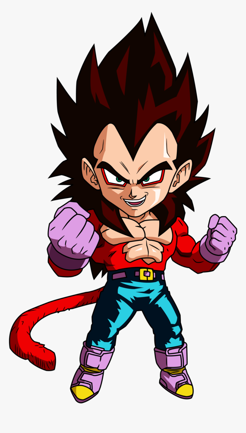 Chibi Vegeta Super Saiyan 4, HD Png Download, Free Download