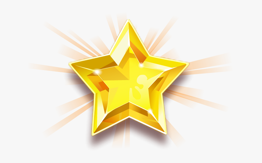 Star Golden Shining Transparent - Emblem, HD Png Download, Free Download