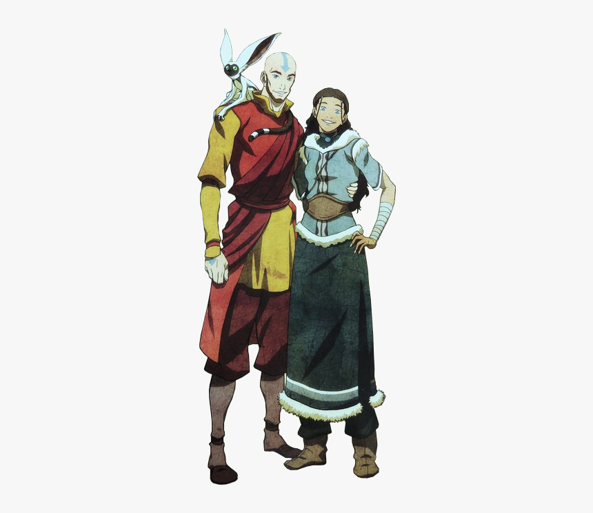 Aang Avatar Katara Sdcc Korra Kataang Tla - Aang And Katara Older, HD Png Download, Free Download