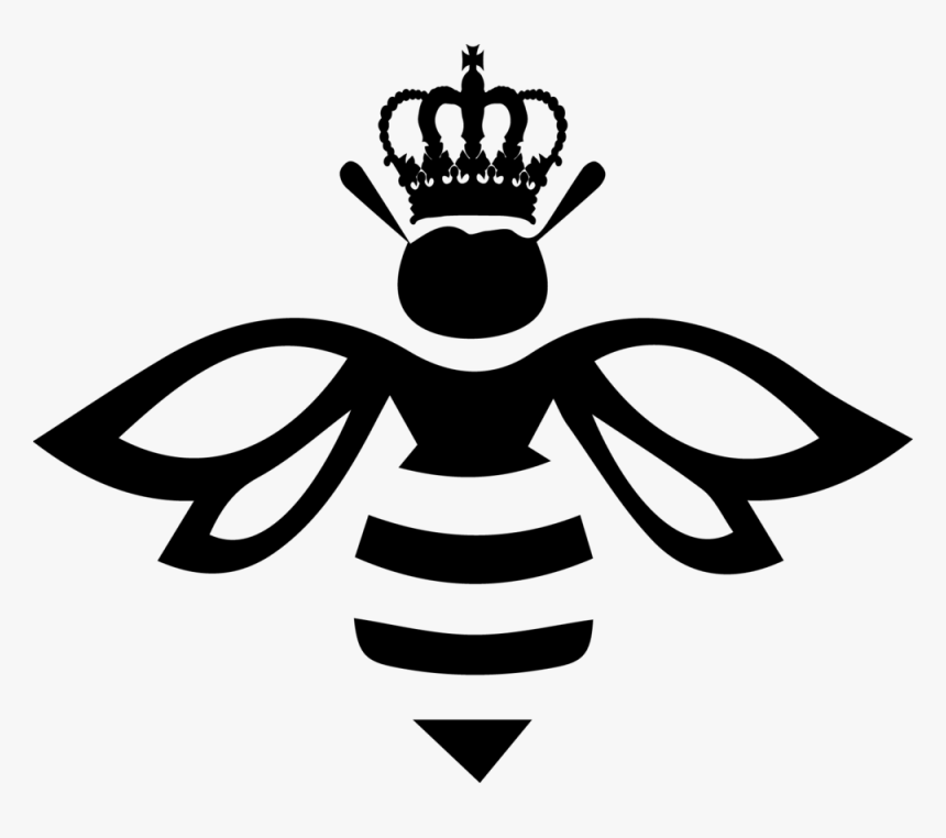 Queen Bee Logo , Png Download - Queen Bee With Crown, Transparent Png, Free Download